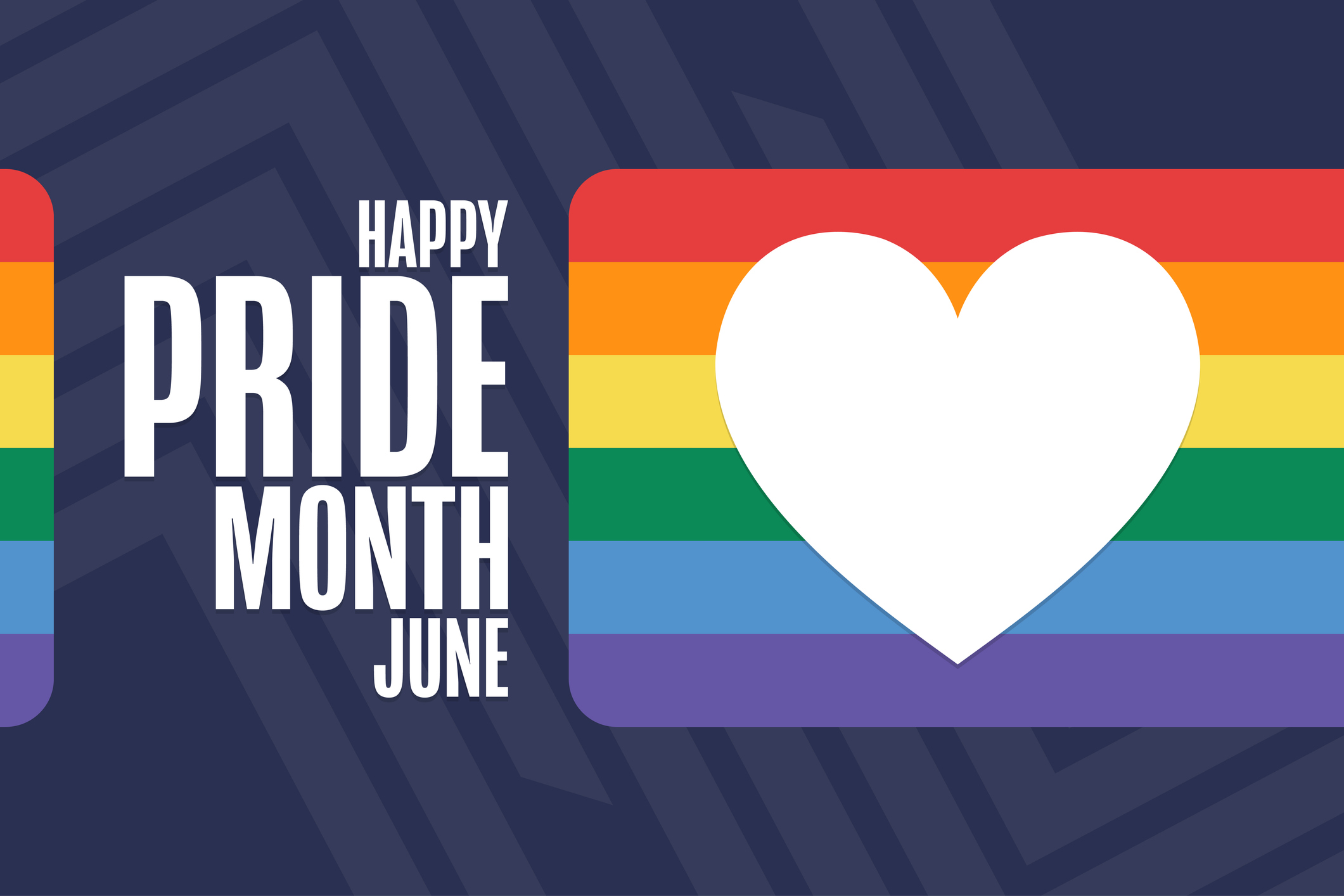 Happy Pride Month Lgbt June Holiday Concept Template For Background